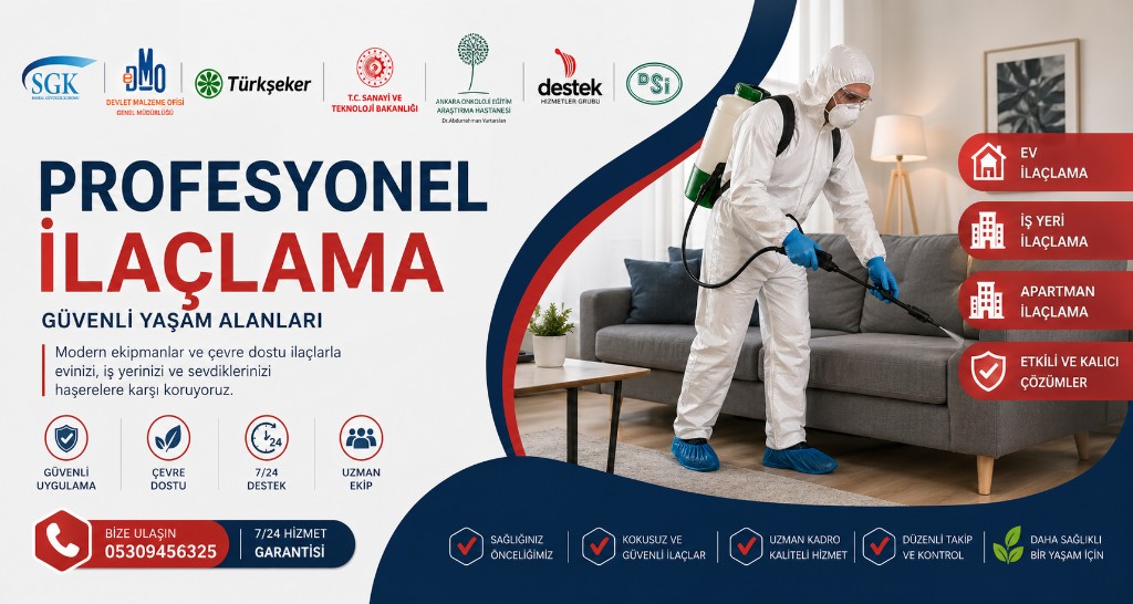 Profesyonel ilaçlama ve güvenli yaşam alanları
